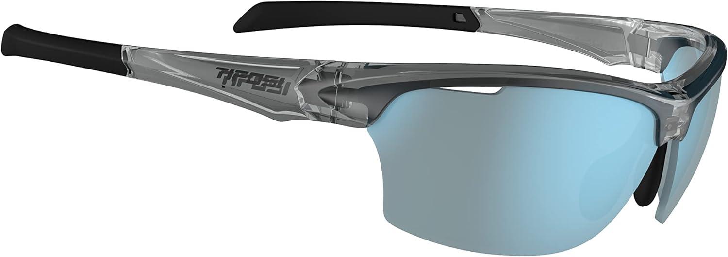 imageIntense Sport Sunglasses Men ampamp Women Ideal For Golf Pickleball Running ampamp Tennis Vented Lenses Prevent FoggingCrystal Smoke WSmoke Lens Bright Blue Mirror