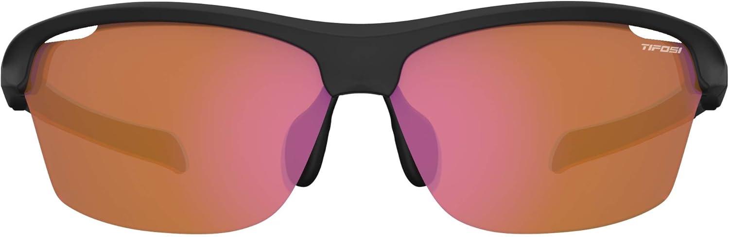 imageIntense Sport Sunglasses Men ampamp Women Ideal For Golf Pickleball Running ampamp Tennis Vented Lenses Prevent FoggingMatte Black W Ac Red Lenses