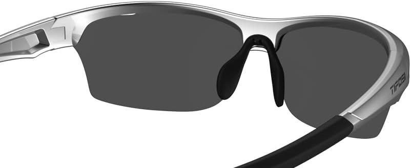 imageIntense Sport Sunglasses Men ampamp Women Ideal For Golf Pickleball Running ampamp Tennis Vented Lenses Prevent FoggingSilver WSmoke Lens Blue Mirror