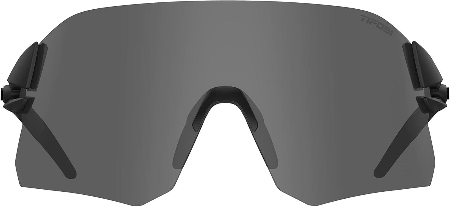 imageRail Sport Sunglasses Ideal For Cycling Gravel MTB ampamp Road Baseball ampamp SoftballBlackout SmokeAc RedClear