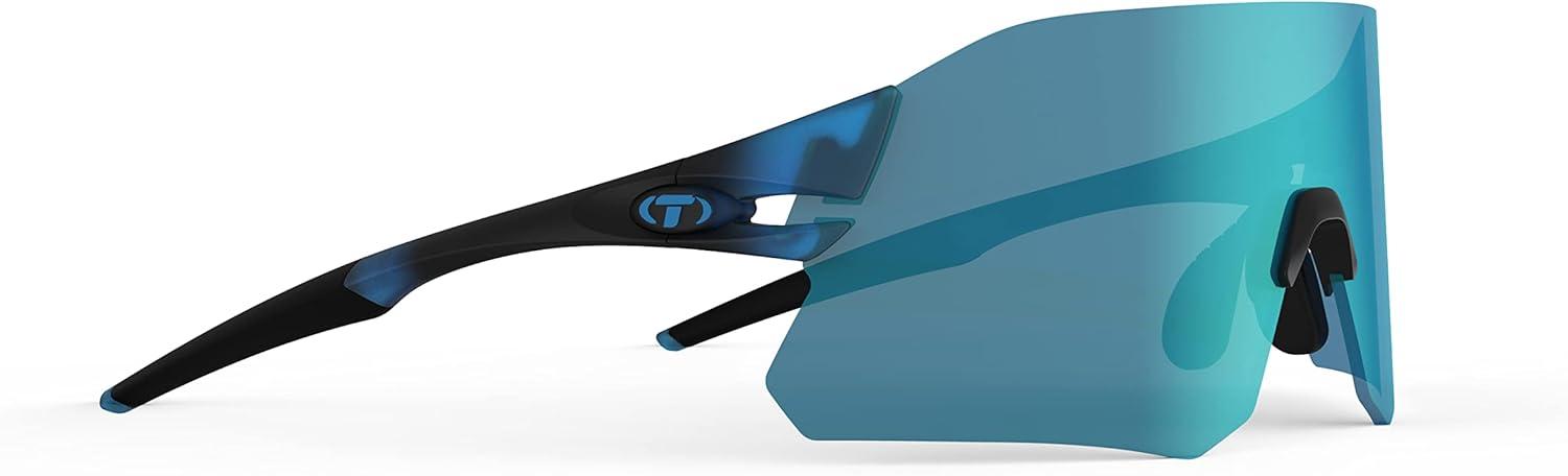 imageRail Sport Sunglasses Ideal For Cycling Gravel MTB ampamp Road Baseball ampamp SoftballCrystal Blue Clarion BlueAc RedClear