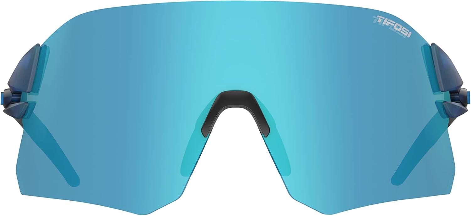 imageRail Sport Sunglasses Ideal For Cycling Gravel MTB ampamp Road Baseball ampamp SoftballCrystal Blue Clarion BlueAc RedClear