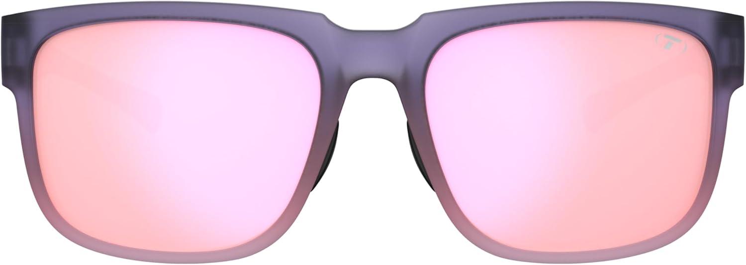 imageShumo Sport Sunglasses Oversized Fashion Forward Design Ideal For Cycling Golf Pickleball Running and Active LifestyleMidnight Coral Pink Mirror Lens