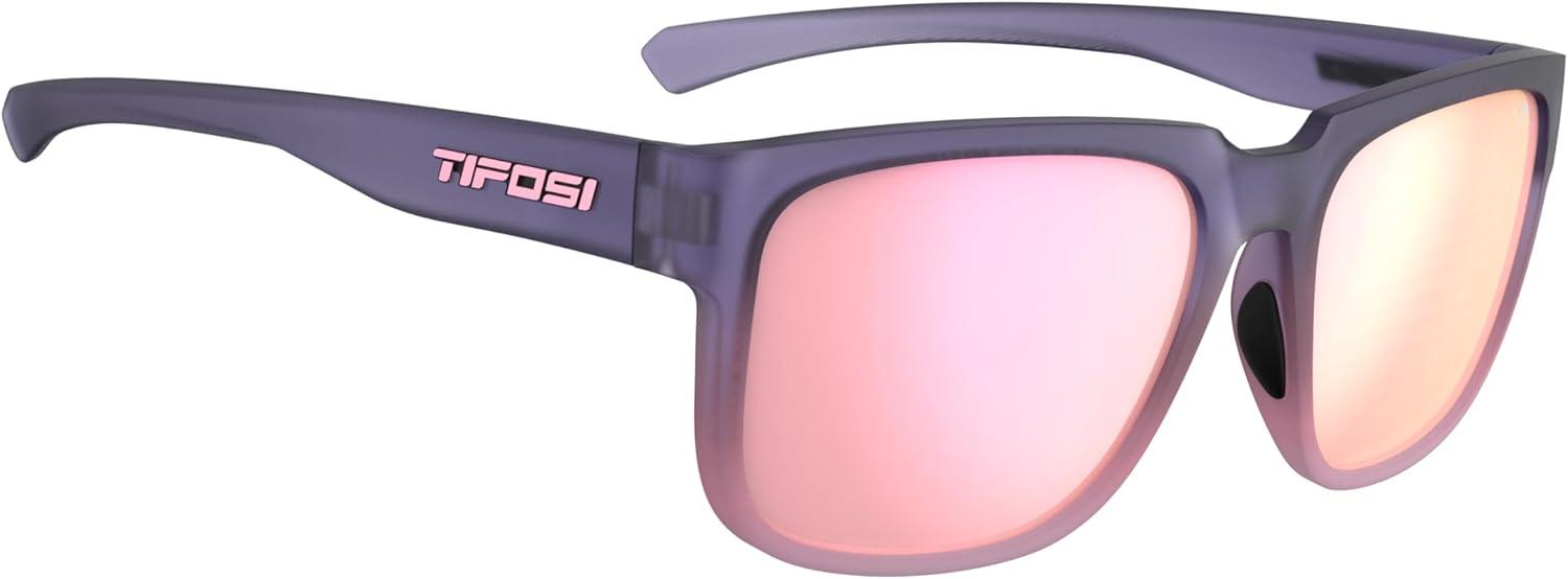 imageShumo Sport Sunglasses Oversized Fashion Forward Design Ideal For Cycling Golf Pickleball Running and Active LifestyleMidnight Coral Pink Mirror Lens