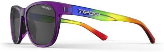 imageSwank Sport Sunglasses Tangle Free Ideal For Cycling Golf Hiking Pickleball Running and Great Lifestyle LookRainbow ShineSmoke Lens