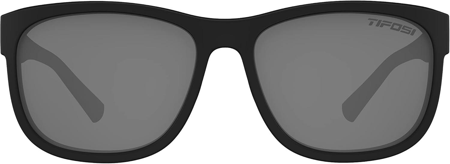 imageSwank XL Mens ampamp Womens Sunglasses For Cycling Fishing Golf Hiking Pickleball Running Tennis ampamp Trendy Lifestyle LookBlackoutSmoke Lens Polarized