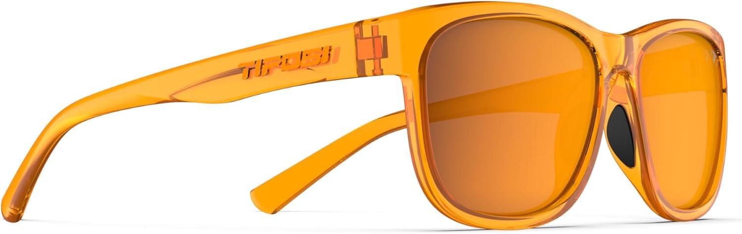 imageSwank XL Mens ampamp Womens Sunglasses For Cycling Fishing Golf Hiking Pickleball Running Tennis ampamp Trendy Lifestyle LookNeon Amber Blaze Smoke With Atomic Orange Mirror With Ar