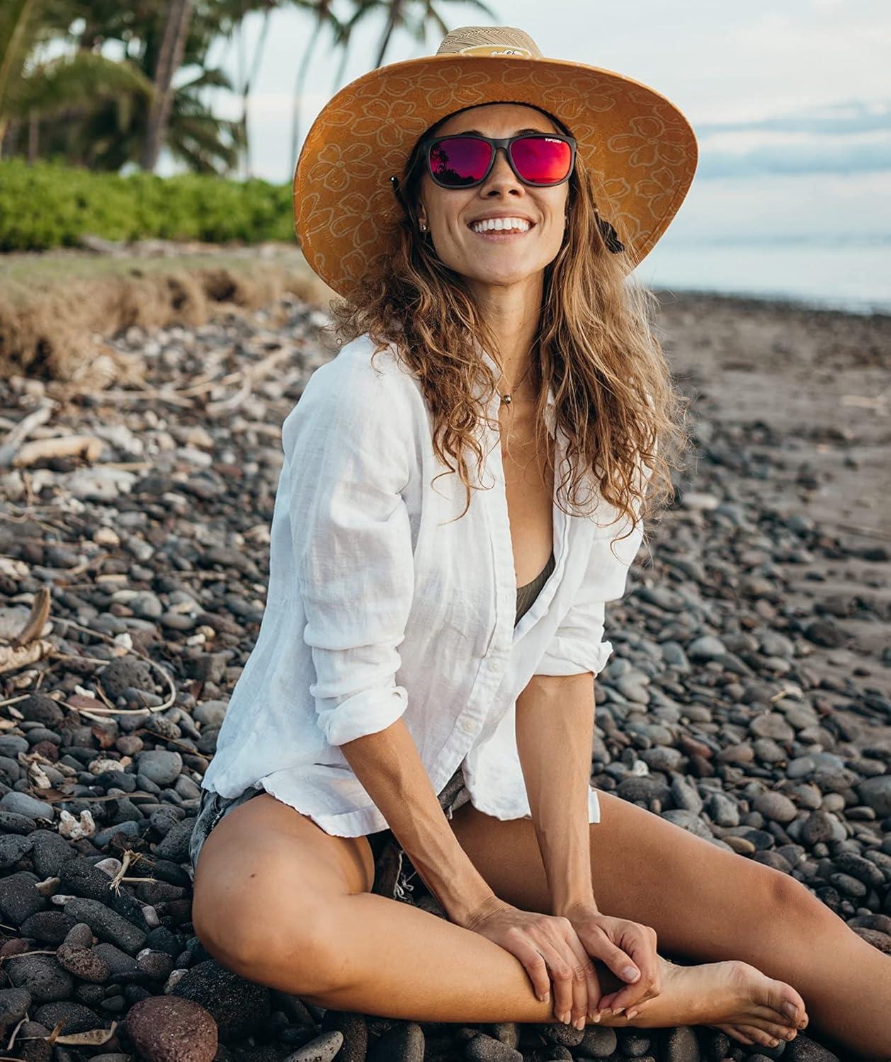 imageSwank XL Mens ampamp Womens Sunglasses For Cycling Fishing Golf Hiking Pickleball Running Tennis ampamp Trendy Lifestyle LookSatin VaporSmoke Lens With Red Mirror