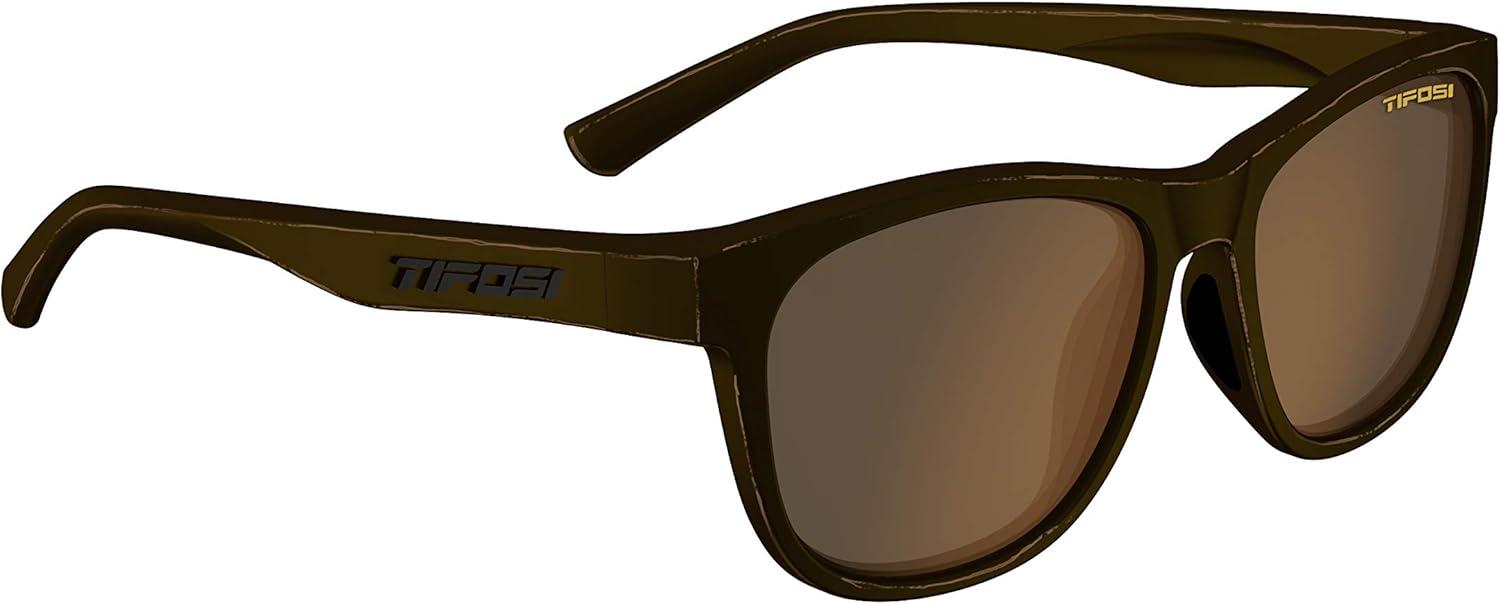 imageSwick Sport Sunglasses Ideal For Cycling Golf Hiking Pickleball Running Tennis and Great Lifestyle LookDistressed BronzeBrown Polarized