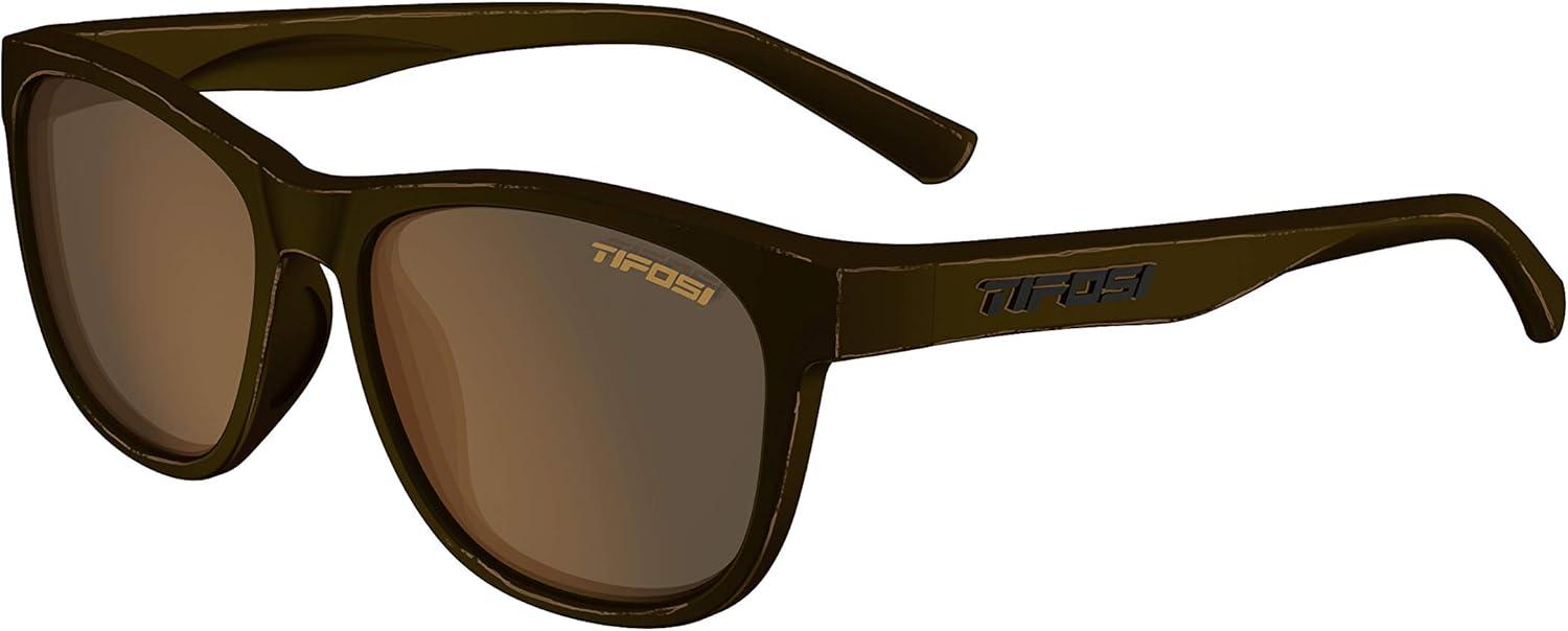 imageSwick Sport Sunglasses Ideal For Cycling Golf Hiking Pickleball Running Tennis and Great Lifestyle LookDistressed BronzeBrown Polarized