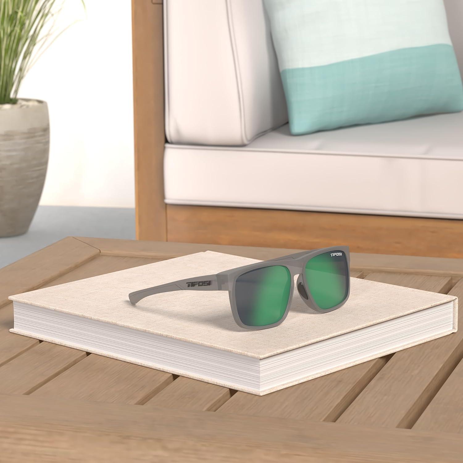 imageSwick Sport Sunglasses Ideal For Cycling Golf Hiking Pickleball Running Tennis and Great Lifestyle LookSatin VaporEmerald Polarized