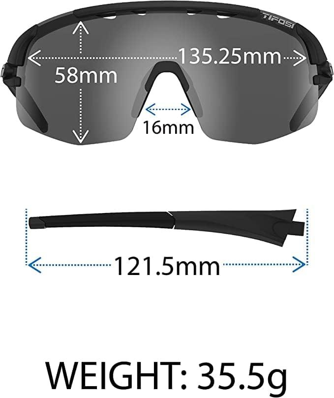 imageTifosi Optics Sledge Lite Sunglasses Ideal For Cycling Road Gravel MTB Baseball ampamp SoftballMatte Black Clarion Blue Fototec Lenses
