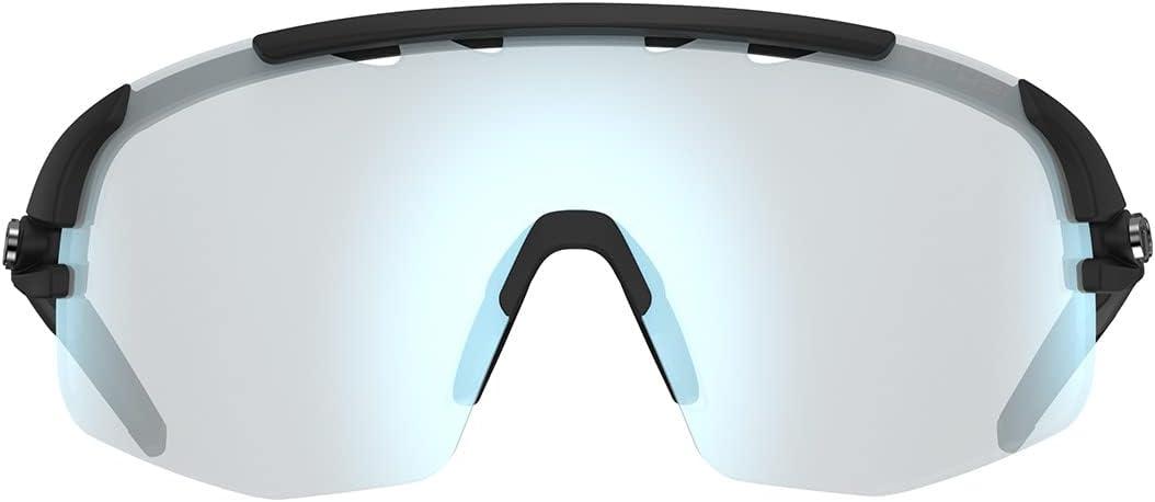imageTifosi Optics Sledge Lite Sunglasses Ideal For Cycling Road Gravel MTB Baseball ampamp SoftballMatte Black Clarion Blue Fototec Lenses
