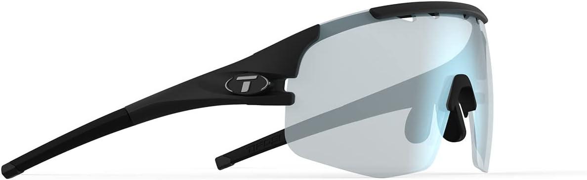 imageTifosi Optics Sledge Lite Sunglasses Ideal For Cycling Road Gravel MTB Baseball ampamp SoftballMatte Black Clarion Blue Fototec Lenses