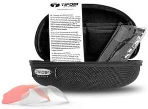 imageTifosi Optics Sledge Lite Sunglasses Ideal For Cycling Road Gravel MTB Baseball ampamp SoftballMidnight Navy Clarion YellowAc RedClear