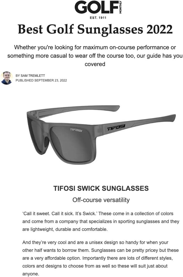 imageTifosi Optics Swick Sunglasses Onyx FadeClear