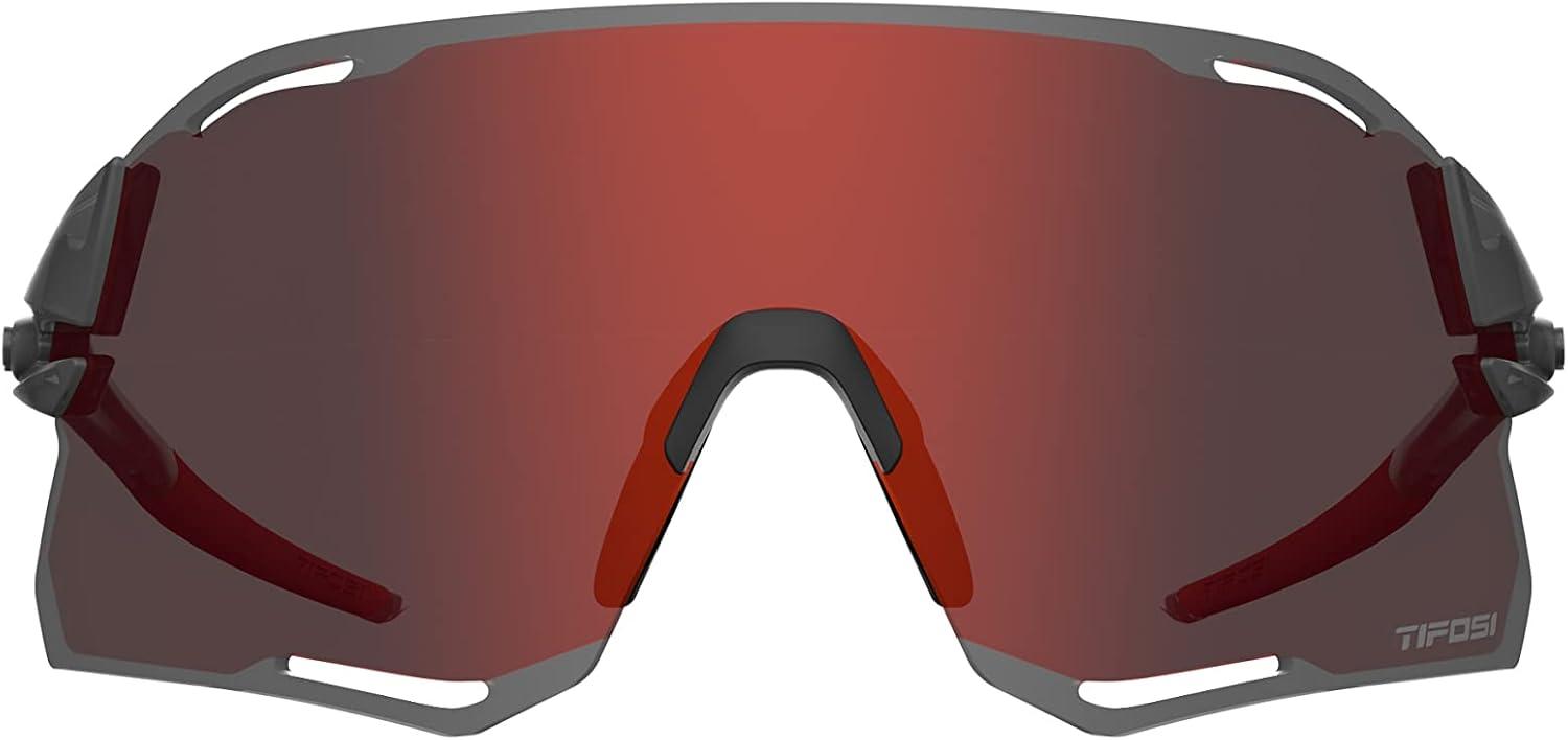 imageTifosi Rail Race Cycling Sunglasses Men ampamp Women Interchange Lens Options Ideal For Cycling Road Gravel MTB ampamp BaseballSatin Vapor Clarion RedClear