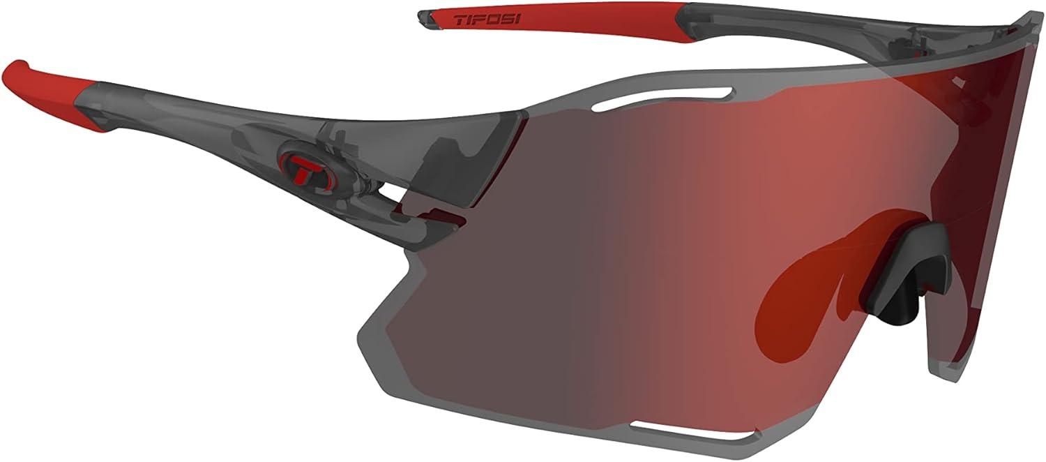 imageTifosi Rail Race Cycling Sunglasses Men ampamp Women Interchange Lens Options Ideal For Cycling Road Gravel MTB ampamp BaseballSatin Vapor Clarion RedClear