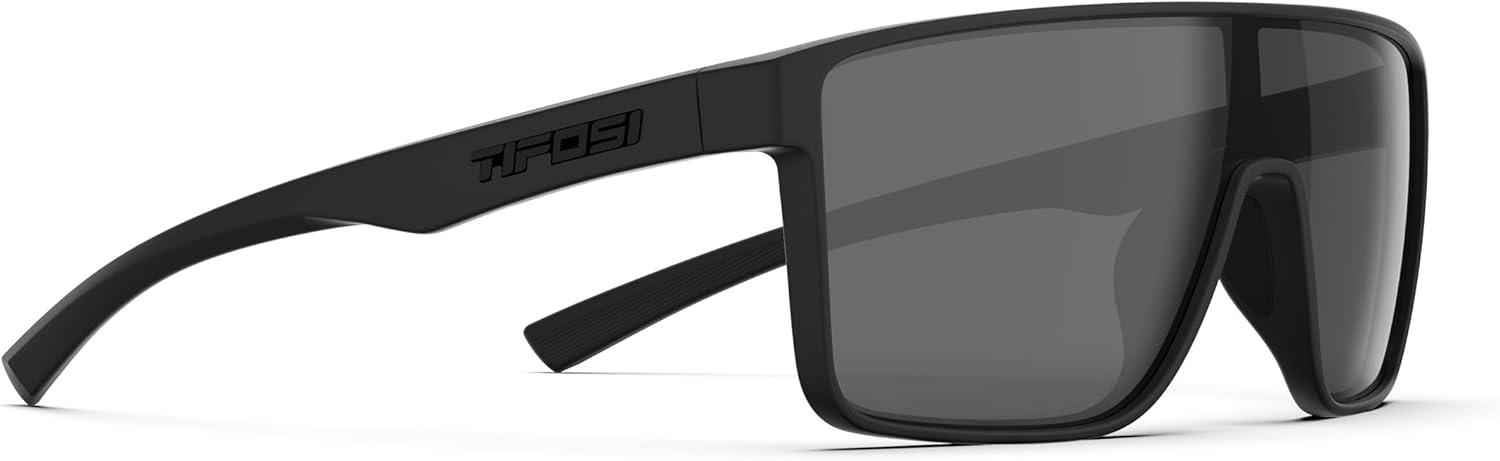 imageTifosi Sanctum Sunglasses Ideal For Cycling Golf Hiking Running Tennis ampamp Pickleball LifestyleBlackout Smoke Polarized