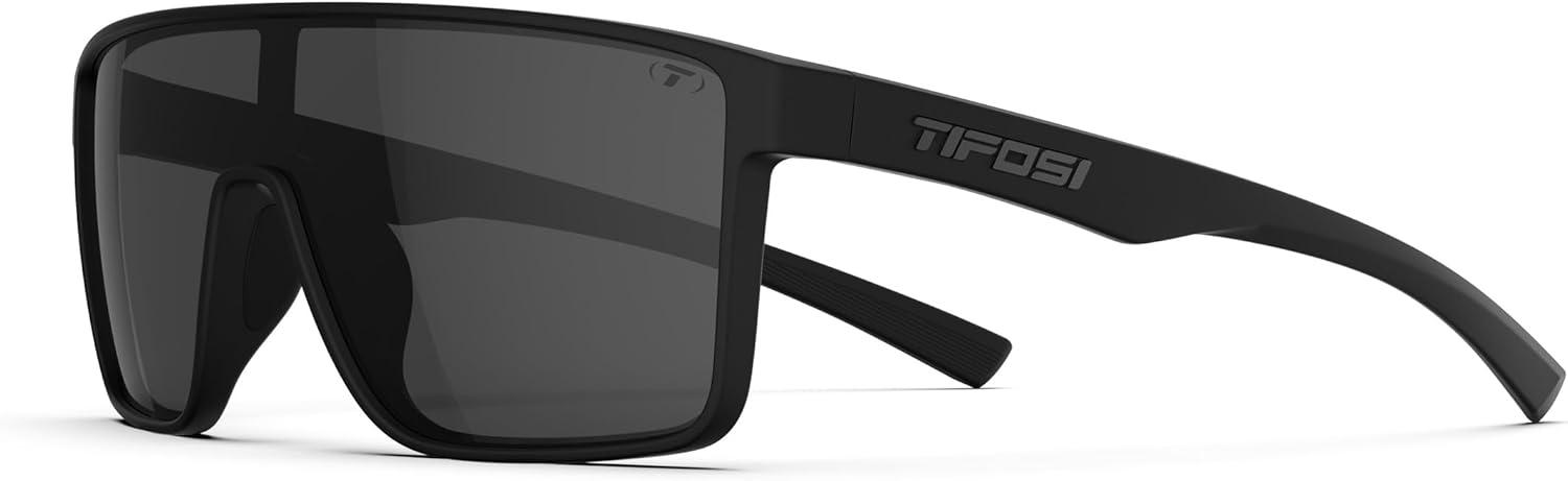 imageTifosi Sanctum Sunglasses Ideal For Cycling Golf Hiking Running Tennis ampamp Pickleball LifestyleBlackout Smoke Polarized