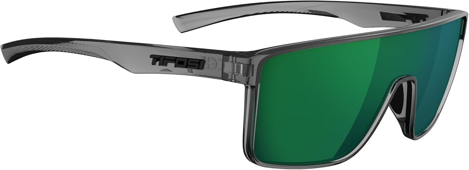 imageTifosi Sanctum Sunglasses Ideal For Cycling Golf Hiking Running Tennis ampamp Pickleball LifestyleCrystal Smoke Green Mirror Polarized