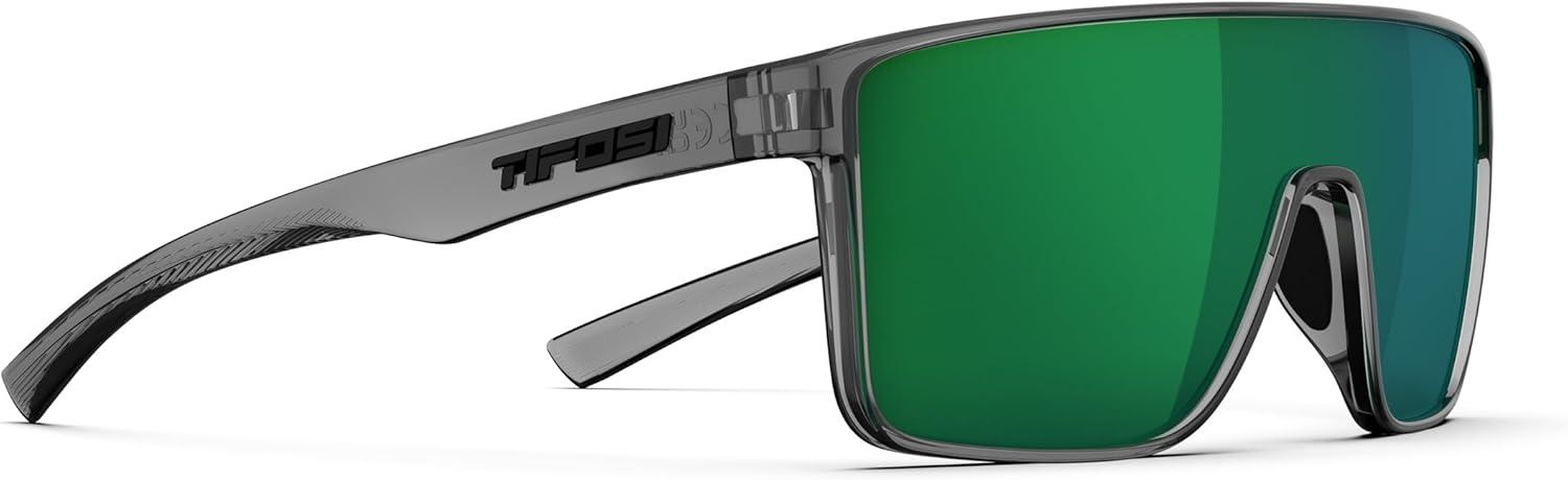 imageTifosi Sanctum Sunglasses Ideal For Cycling Golf Hiking Running Tennis ampamp Pickleball LifestyleCrystal Smoke Green Mirror Polarized
