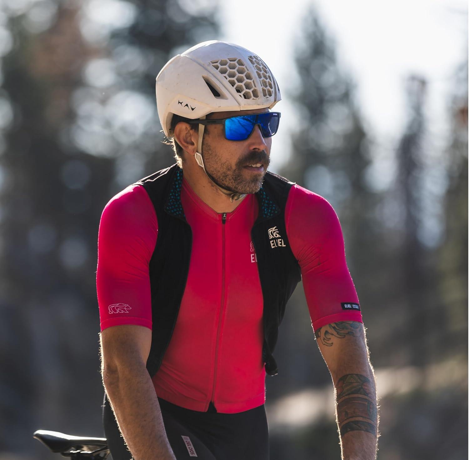 imageTifosi Sanctum Sunglasses Ideal For Cycling Golf Hiking Running Tennis ampamp Pickleball LifestyleMatte Gunmetal Cobalt Blue Mirror