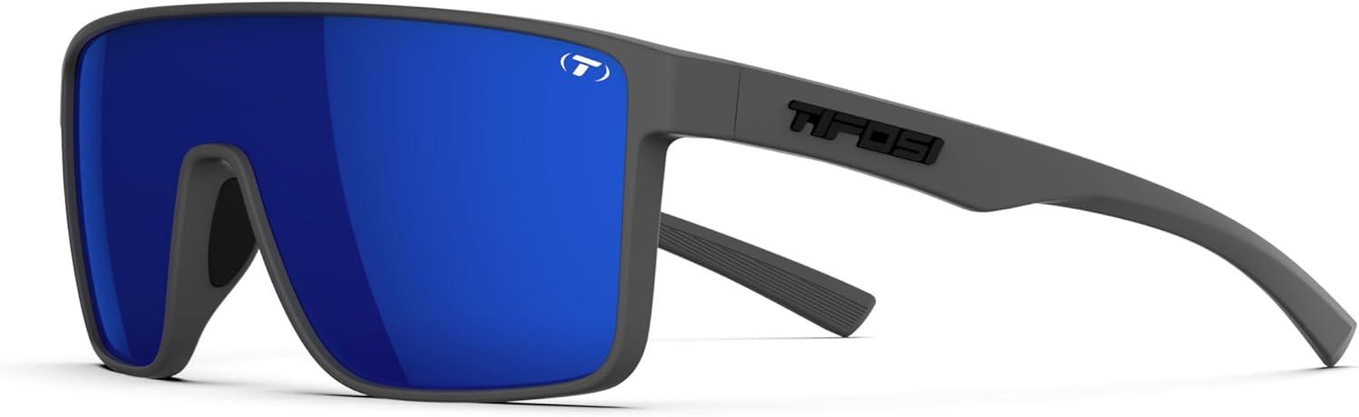 imageTifosi Sanctum Sunglasses Ideal For Cycling Golf Hiking Running Tennis ampamp Pickleball LifestyleMatte Gunmetal Cobalt Blue Mirror