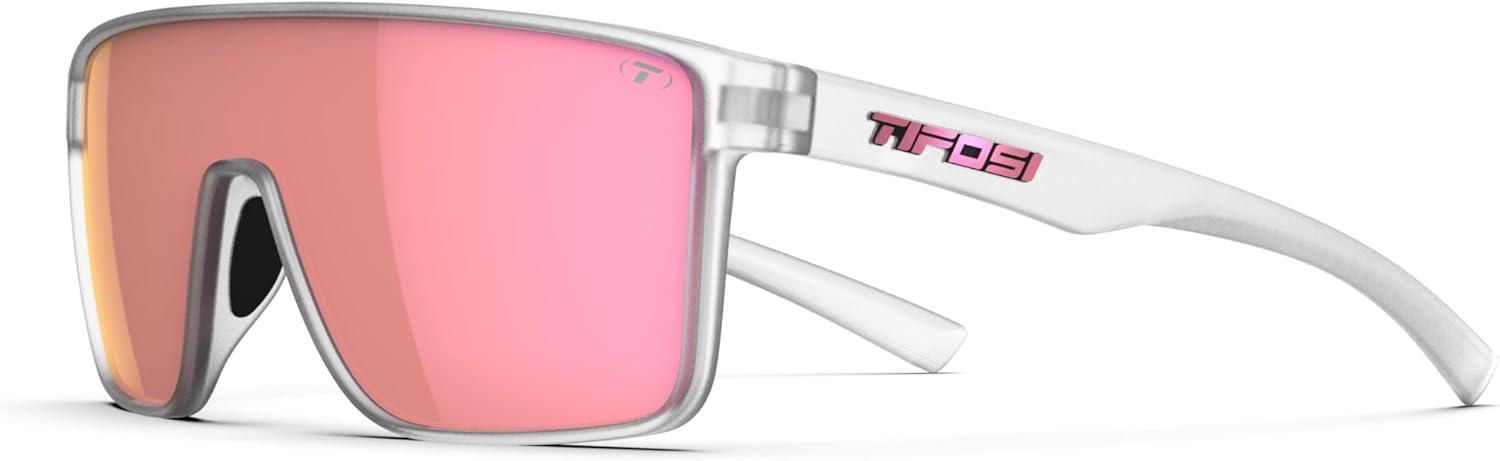 imageTifosi Sanctum Sunglasses Ideal For Cycling Golf Hiking Running Tennis ampamp Pickleball LifestyleSatin Clear Pink Mirror