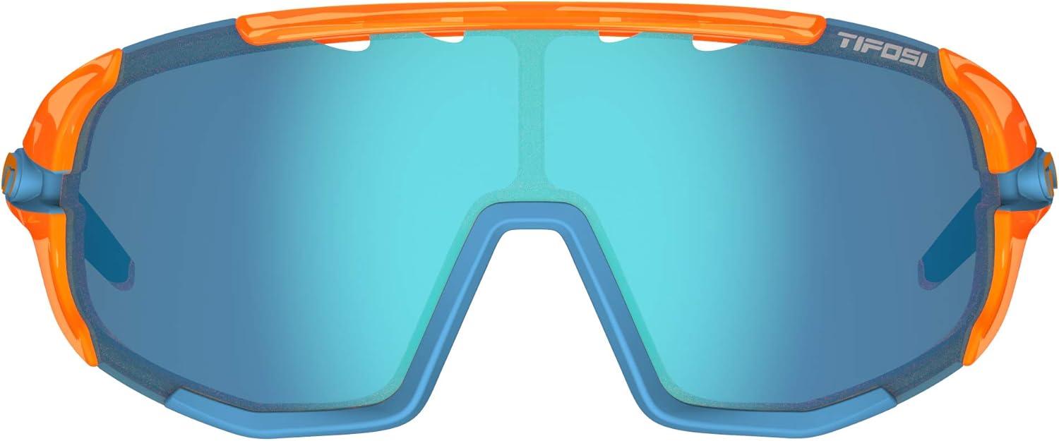imageTifosi Sledge Cycling Sunglasses Unisex wInterchange ampamp Photochromic Lens OptionsFor Road Gravel MTB ampamp BaseballCrystal Orange Clarion BlueAc RedClear
