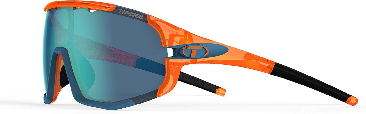 imageTifosi Sledge Cycling Sunglasses Unisex wInterchange ampamp Photochromic Lens OptionsFor Road Gravel MTB ampamp BaseballCrystal Orange Clarion BlueAc RedClear