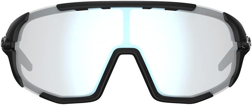 imageTifosi Sledge Cycling Sunglasses Unisex wInterchange ampamp Photochromic Lens OptionsFor Road Gravel MTB ampamp BaseballMatte Black Clarion Blue Fototec Lens
