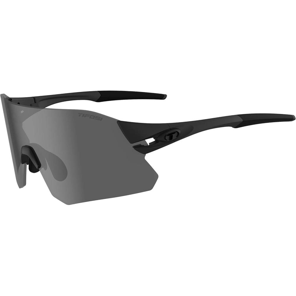 imageRail Sport Sunglasses Ideal For Cycling Gravel MTB ampamp Road Baseball ampamp SoftballBlackout SmokeAc RedClear