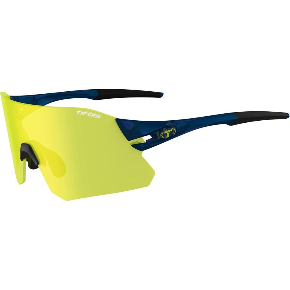 imageRail Sport Sunglasses Ideal For Cycling Gravel MTB ampamp Road Baseball ampamp SoftballMidnight Navy Clarion YellowAc RedClear