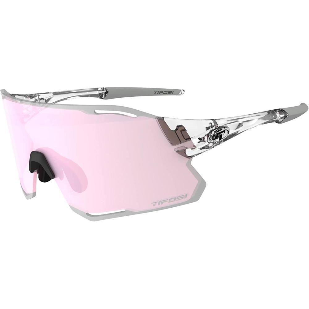 imageTifosi Rail Race Cycling Sunglasses Men ampamp Women Interchange Lens Options Ideal For Cycling Road Gravel MTB ampamp BaseballCrystal Clear Clarion RoseClear