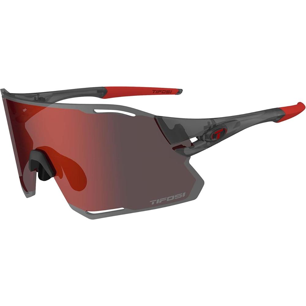 imageTifosi Rail Race Cycling Sunglasses Men ampamp Women Interchange Lens Options Ideal For Cycling Road Gravel MTB ampamp BaseballSatin Vapor Clarion RedClear