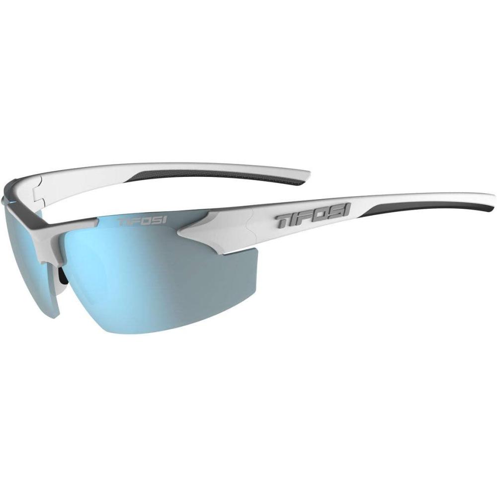 imageTrack Sport Men ampamp Women Sunglasses  Ideal For Baseball Golf Pickleball Running and Tennis  Unisex GlassesWhiteBlack Smoke Bright Blue Lens