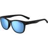 Blackout/Smoke Lens With Sky Blue Mirror Polarized