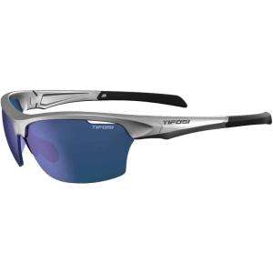 Intense Sport Sunglasses Men & Women – Ideal For Golf, Pickleball, Running & Tennis. Vented Lenses Prevent Fogging(Silver W/Smoke Lens Blue Mirror)
