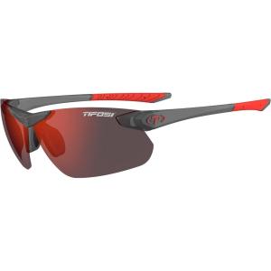 Seek FC 2.0 Sport Sunglasses Men & Women – Ideal For Cycling, Golf, Hiking, Running, Tennis & Pickleball(Satin Vapor  Smoke Red)