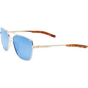 Shwae Tangle Free Aviator Sunglasses For Men & Women – Ideal For Flying, Golf, Hiking, Running and Great Lifestyle Look(Square 2.0 Gold (Smoke Bright Blue Mirror))