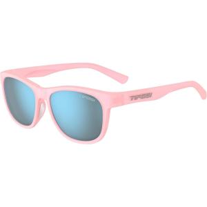 Swank Sport Sunglasses – Tangle Free – Ideal For Cycling, Golf, Hiking, Pickleball, Running and Great Lifestyle Look(Satin Crystal Blush/Smoke Lens Bright Blue Mirror)