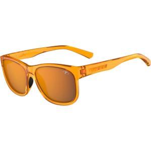 Swank XL Mens & Womens Sunglasses – For Cycling, Fishing, Golf, Hiking, Pickleball, Running, Tennis & Trendy Lifestyle Look(Neon Amber Blaze  Smoke With Atomic Orange Mirror With Ar)
