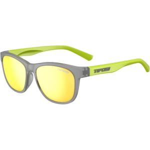 Swick Sport Sunglasses – Ideal For Cycling, Golf, Hiking, Pickleball, Running, Tennis and Great Lifestyle Look(Vapor/Neon Smoke Yellow)