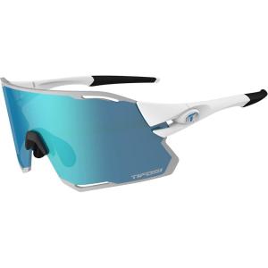 Tifosi Rail Race Cycling Sunglasses Men & Women Interchange Lens Options- Ideal For Cycling, Road, Gravel, MTB & Baseball(Matte White (Clarion Blue/Clear))
