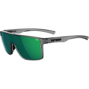 Tifosi Sanctum Sunglasses, Ideal For Cycling, Golf, Hiking, Running, Tennis & Pickleball, Lifestyle(Crystal Smoke  Green Mirror Polarized)