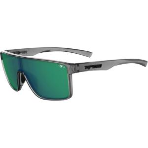 Tifosi Sanctum Sunglasses, Ideal For Cycling, Golf, Hiking, Running, Tennis & Pickleball, Lifestyle(Crystal Smoke (Smoke Green Mirror))
