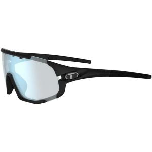 Tifosi Sledge Cycling Sunglasses Unisex w/Interchange & Photochromic Lens Options-For Road, Gravel, MTB & Baseball(Matte Black (Clarion Blue Fototec Lens))