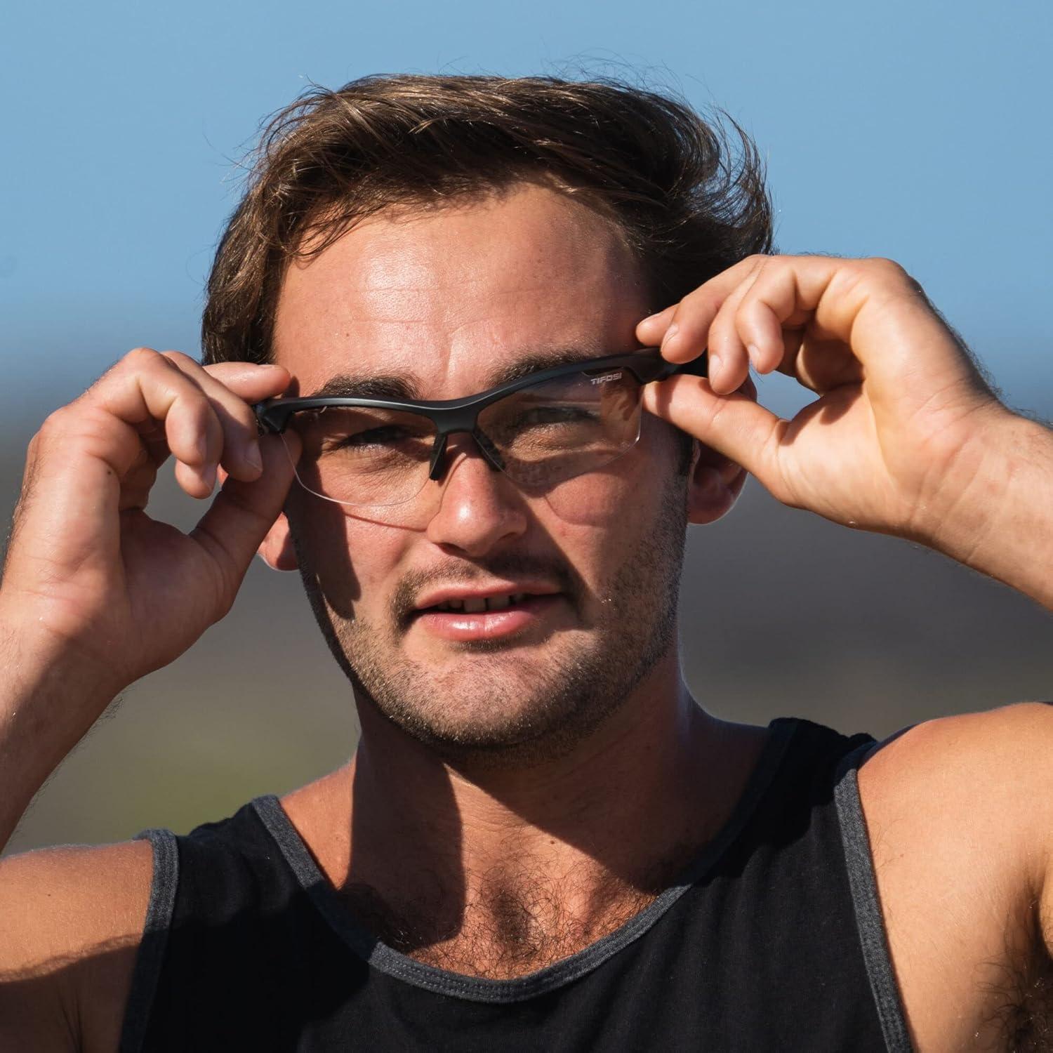 imageIntense Sport Sunglasses Men ampamp Women Bundle of Clear and AC Red Lens Ideal For Golf Pickleball Running ampamp Tennis