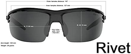 imageRivet Sport Sunglasses Ideal For Cycling Golf Pickleball Running And TennisBlackout Clear Lens